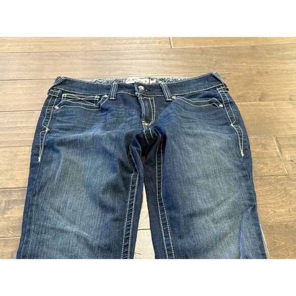 Ariat Womens Blue Real Denim Western Wear Straight Leg Jeans Size 30L - Picture 4 of 10